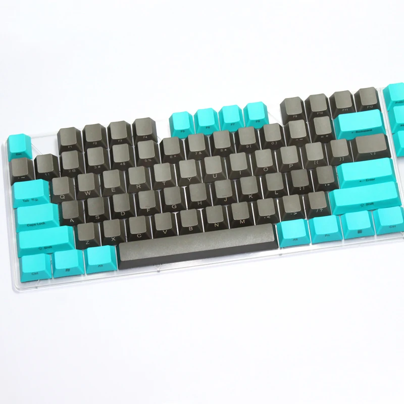 110 клавиш зеленый и серый цвет соответствия утолщенной PBT Keycap вишня высота механическая клавиатура колпачки радий