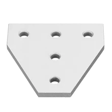 Алюминиевый угловой кронштейн с 5 отверстиями Т-образной формы для V-slot алюминиевый профиль для 3D-принтера с ЧПУ лазерная установка для плазменной резки резьбы