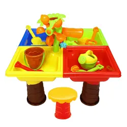 Детская Bunker комплект пляжные Bunker грунтовых вод открытый сад Игрушка-плеер пляжный стол игрушка квадратный стол