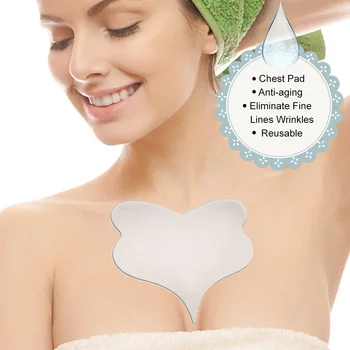 

Silicone Anti Wrinkle Chest Pad Reusable Anti-aging Self-adhesive Chest Pad Eliminate Fine Lines Wrinkles Face Skin Care Tools