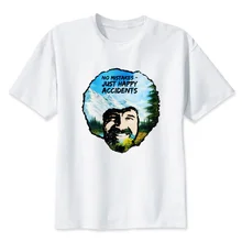 Боб Росс Новая модная брендовая футболка хип-хоп 3d принт черепа Harajuku анимации футболка летом прохладно Футболки-топы брендовая одежда Q1186