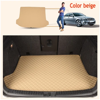 

Custom fit car Trunk mats for Nissan altima Rouge X-trail Murano Sylphy versa Tiida 5D carpet floor liner