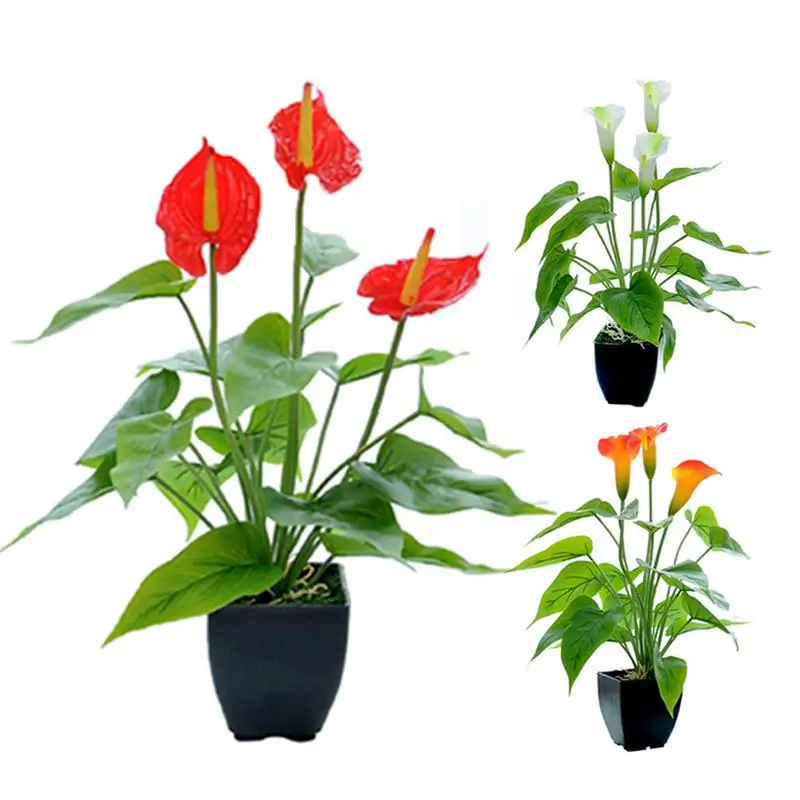Artificial Flower Simulation Plant Bonsai Green Environmental Plant Potted Bonsai Suitable For Corridors Balconies Restaurants
