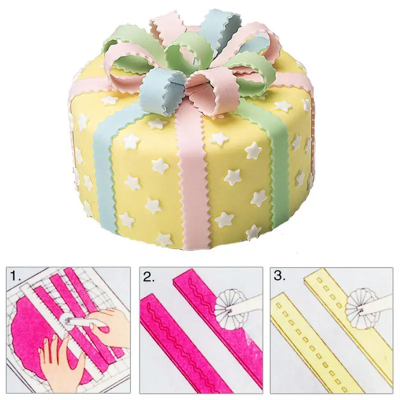 

Paste Embosser Wheel Fondant Cake Sugar Craft Icing Stitching Cutter Tool aking Pastry Tools Eco-Friendly cozinha