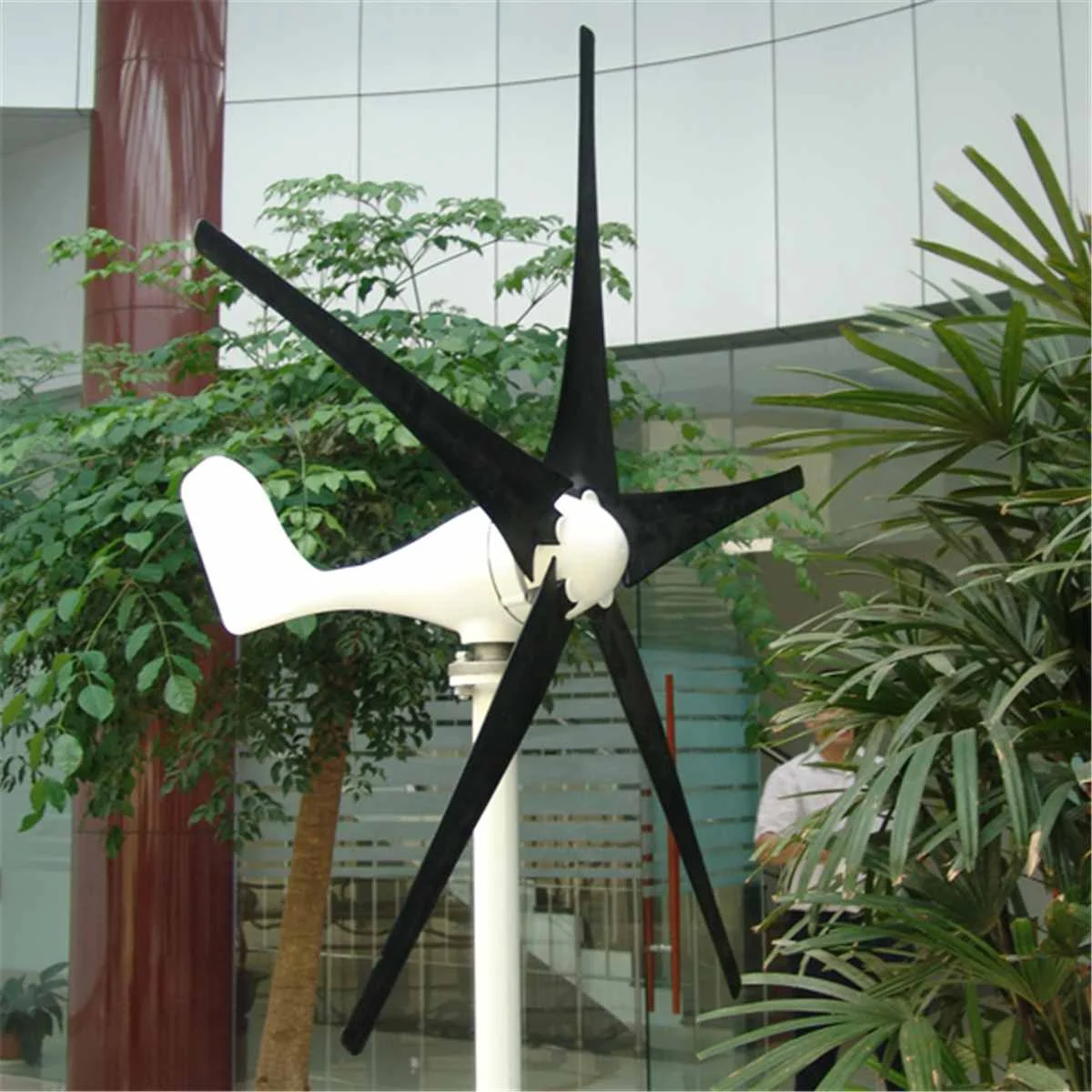 

400W 12/24V 5 Blades Wind Generator With Windmill Charge Controller WindTurbine Electrical Alternative Energy Generator Black