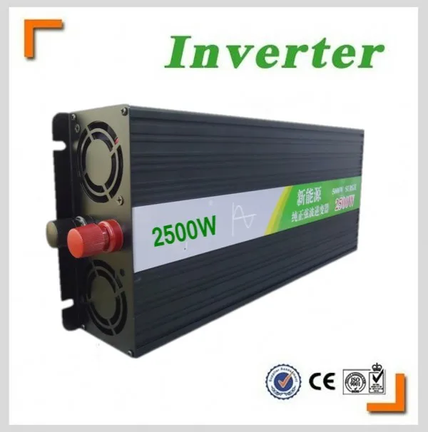 

NEW 2500W Pure Sine Wave Inverter DC 12V/24V TO AC 100V/110V/120V 220V/230V/240V Power Inverter