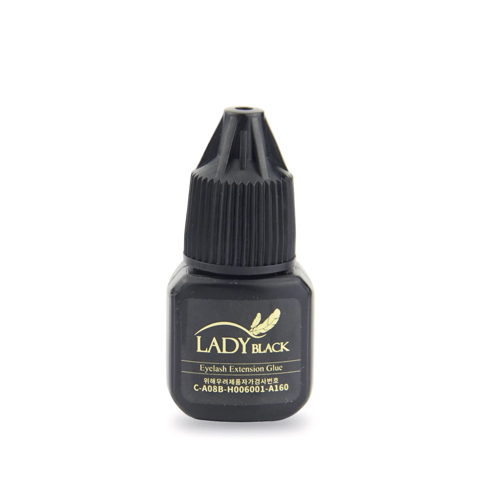 5 bottles Eyelash Extension Lady Black Sensitive Glue for 5ml Last Over 6 Weeks from Korea | Красота и здоровье
