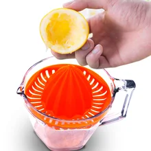 Бытовая мини-техника Мини соковыжималка рукоять оранжевый производитель лимонного сока ручная соковыжималка Пресс лимоновыжималка Нескользящие база
