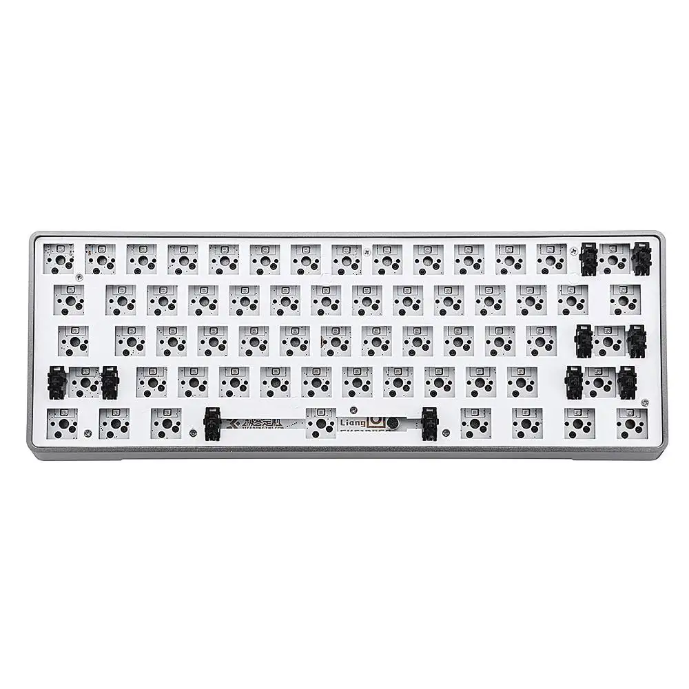 

[Aluminum Alloy Version] Geek Customized GK61 Hot Swappable 60% RGB Keyboard Customized Kit PCB Mounting Plate
