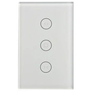 

Wifi Curtain Switch Panel Smart Switch US Type 100-240V 50 / 60Hz For Google Home Alexa Wifi Support APP