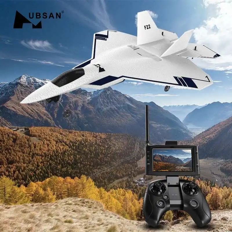 HUBSAN F22 310 мм размах крыльев EPO FPV RC самолет 720P камера и передатчик HT015B Дрон с gps Дрон матовый 2,4 ГГц 4CH RTF Дрон