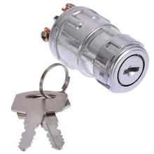 Mayitr – interrupteur d'allumage de tracteur de voiture, cylindre de verrouillage, 3 positions, Durable, avec 2 clés