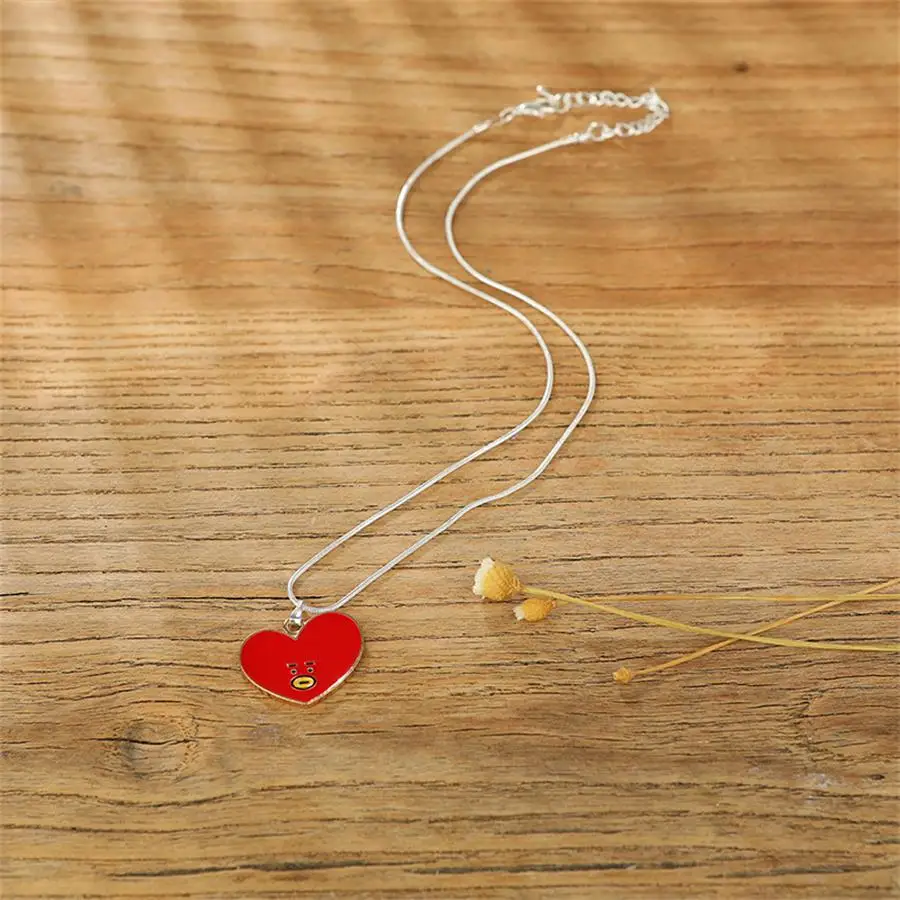 

Kpop Members Cute Cartoon Chain Necklace Jungkook Jimin Pendant Necklace Clavicular Chain Fashion Jewelry
