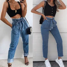 THEFOUDN Женские повседневные джинсы с высокой талией, обтягивающие джинсы-джеггинсы