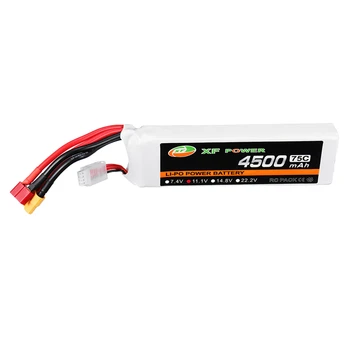 

XF Power 11.1V / 14.8V 4500mAh 75C 3S /4 S Lipo Battery W/ T / XT60 Plug for Skyhunter RC Airplane Drone Spare Parts Accessories