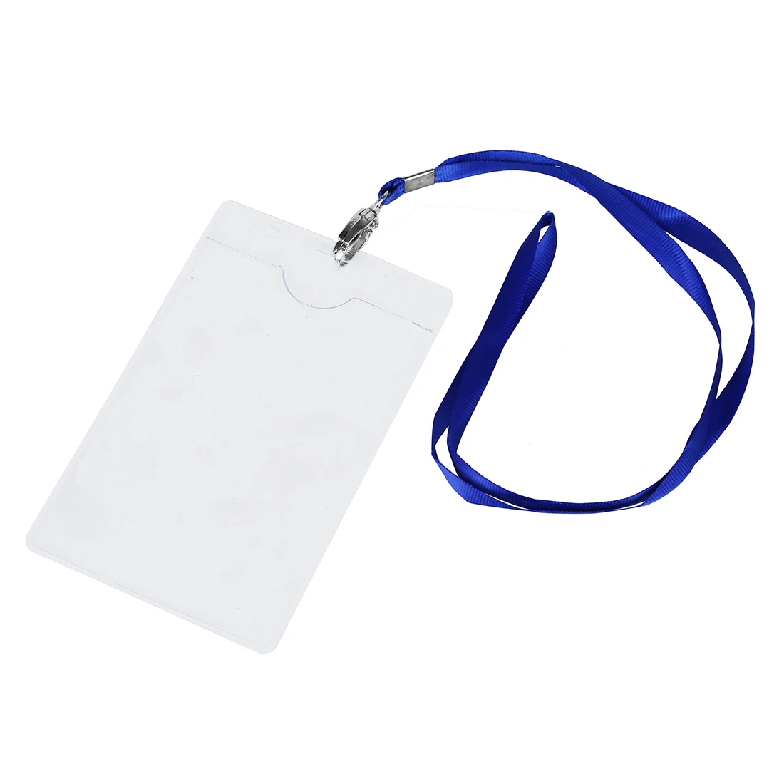 2 шт. вертикальный прозрачный пластик ID бейдж держатель для карт w ремешок средства ухода за кожей шеи ремень