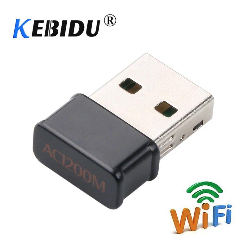 Kebidu 1200 Мбит/с Мини USB адаптер Wi-Fi двухдиапазонный Wi-Fi адаптер 2,4 г/5,8 gwireless адаптер переменного тока для WindowsXP/Vista/7/8/10, Mac OS