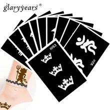 10 шт./компл. хной татуировка трафаретов Футбол узор Рисование пастой боди-арт тату трафарет Сексуальная код Водонепроницаемый HN#32