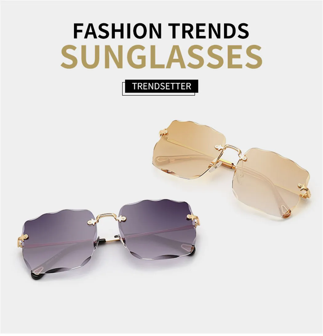 UV400 Shades Geometric Polygon Square Metal Frame Sunglasses Outdoor Eyewear