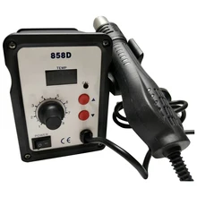 Розничная 220 V-240 V 700W фена распайки паяльная SMD паяльная станция 3 насадки для компоненты с поверхностным монтажом информация о пайке и переработки