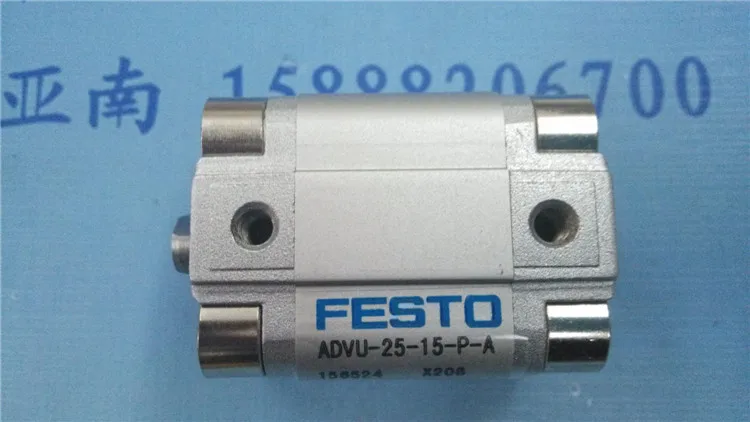 ADVU-25-5-P-A ADVU-25-10-P-A ADVU-25-15-P-A ADVU-25-20-P-A FESTO тонкий компактный воздушный цилиндр ADVU серии