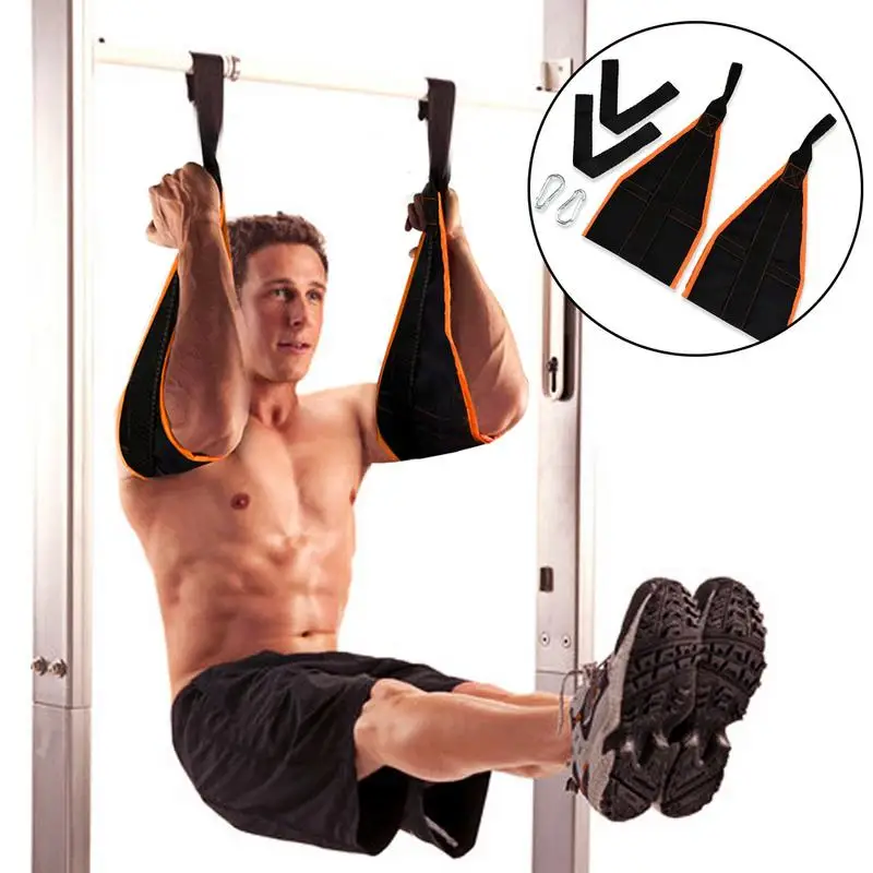 

New Muscle Training Suspension Belt Fitness Hanging Belt AB Sling Straps Abdominal Carver Chin Up Sit Up Bar Pullup Equipment