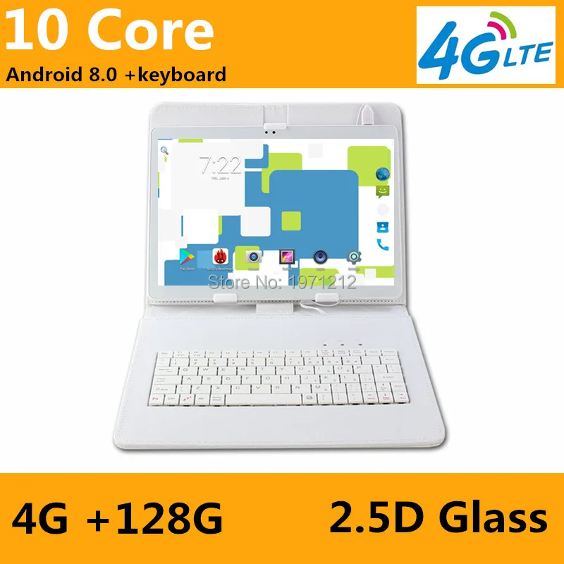 

10 inch Tablet PC Deca Core 6GB RAM 128GB ROM Dual SIM Cards Android 9.0 GPS 3G 4G FDD LTE Tablet PC 10 10.1+Gifts+keyboard