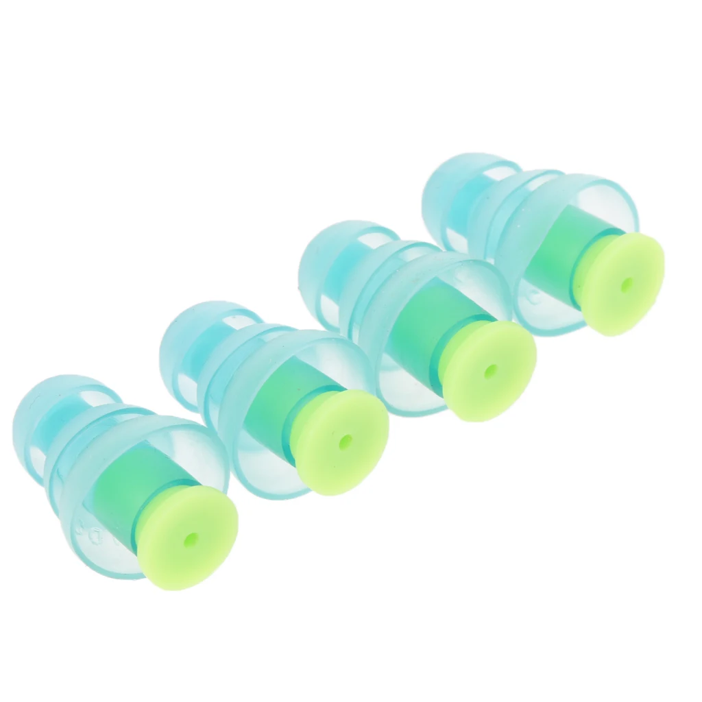 

2 Pairs Soft Silicone Earplugs Hearing Protection Noise Reduction Protector for Sleeping Study