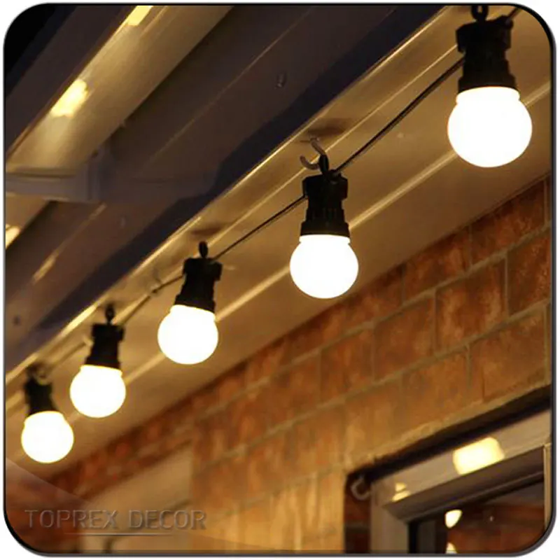 10m / 32.8ft E27 flat festoon lights belt commercial patio light