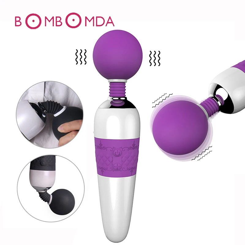Sex Shop AV Magic Wand Vibrator for Woman Adult Sex Product Dildo Vibrator USB Rechargeable Sex Toys for Woman Clitoral Vibrator