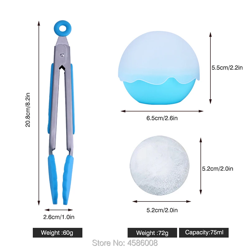 6 шт./компл. DIY Плесень Кухня Еда Класс 3D льда силикагель в шариках Ice Mold