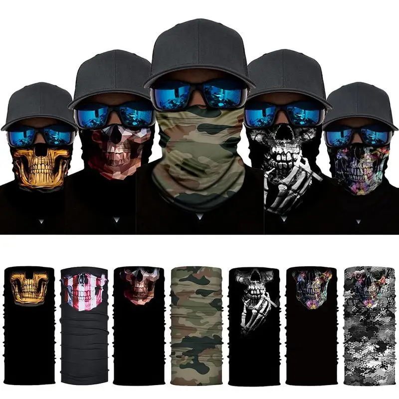 

Digital Print Changeable Magic Headband Face Mask Quick-Drying Moisture Absorbent Bicycle Accessories Funny Face Headwear