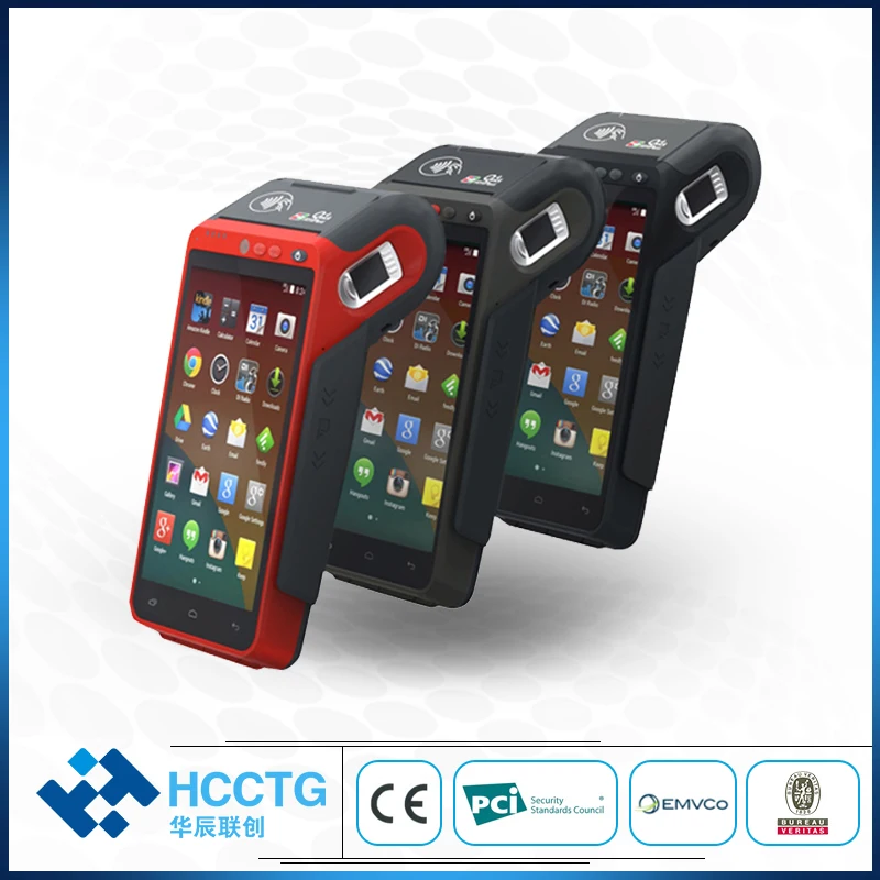 

EMV Android 7 with built in thermal printer Handheld Symbol QR 1D 2D code PDA Barcode Scanner pos terminal for Restaurant Z100