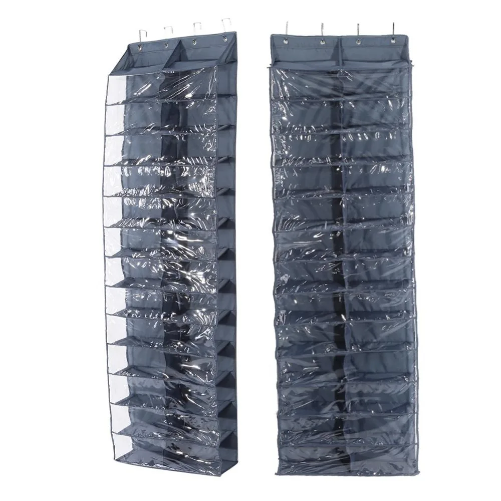 

Top Quality 26 Pockets Hanging Shoe Storage Organizer Shelf Shoes Holder Organizer Rack Space Saving Organizador De Zapatos
