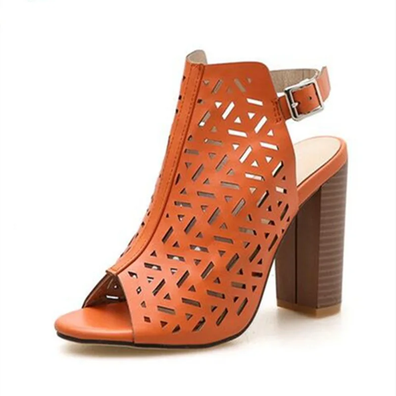 النساء الصنادل الكاحل حزام الصيف الأحذية منحوتة صندل كعب عالٍ زائد حجم 34-43 الجوف خارج المفتوحة حزب الزفاف الصنادل