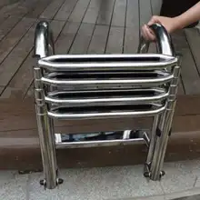 Нержавеющая сталь 4 ступенчатая лестница док-станция для лодка лестница корабль яхта декоративные морской плавательный бассейн аппаратный аксессуар складной масштабируемый