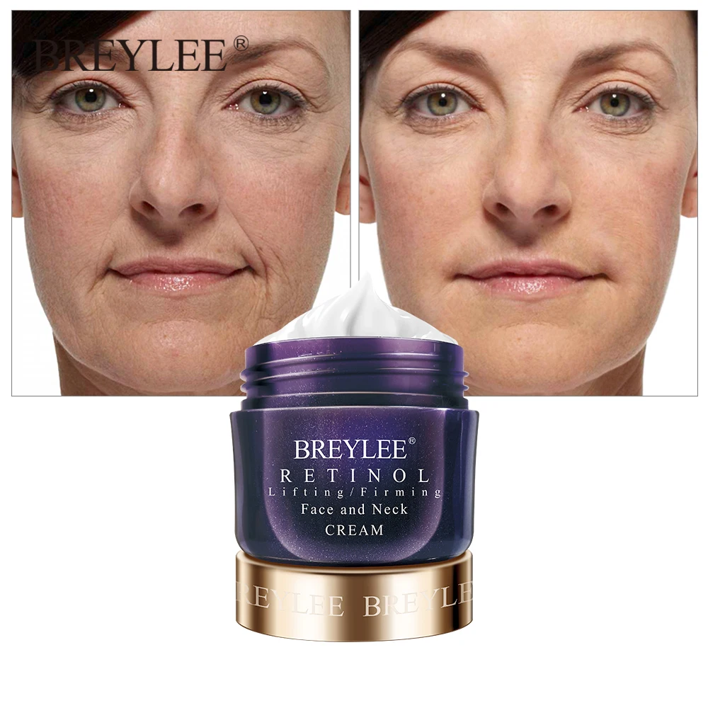 

BREYLEE Retinol Firming Face Cream Lifting Neck Anti-aging Remove Wrinkles Night Day Cream Moisturizing Facial Serum Skin Care