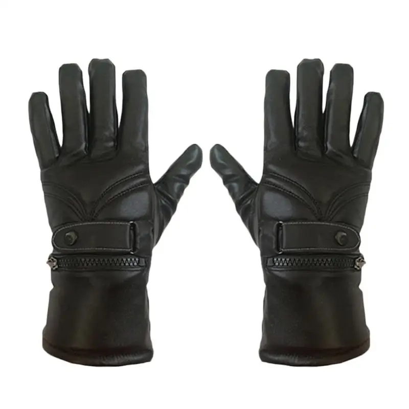 Electric Gloves Outdoor Winter Essential Motorcycle Riding Rechargeable Lithium Battery Heating Leather Electric Gloves Outdoor Winter Essential Motorcycle Riding Rechargeable Lithium Battery Heating Leather