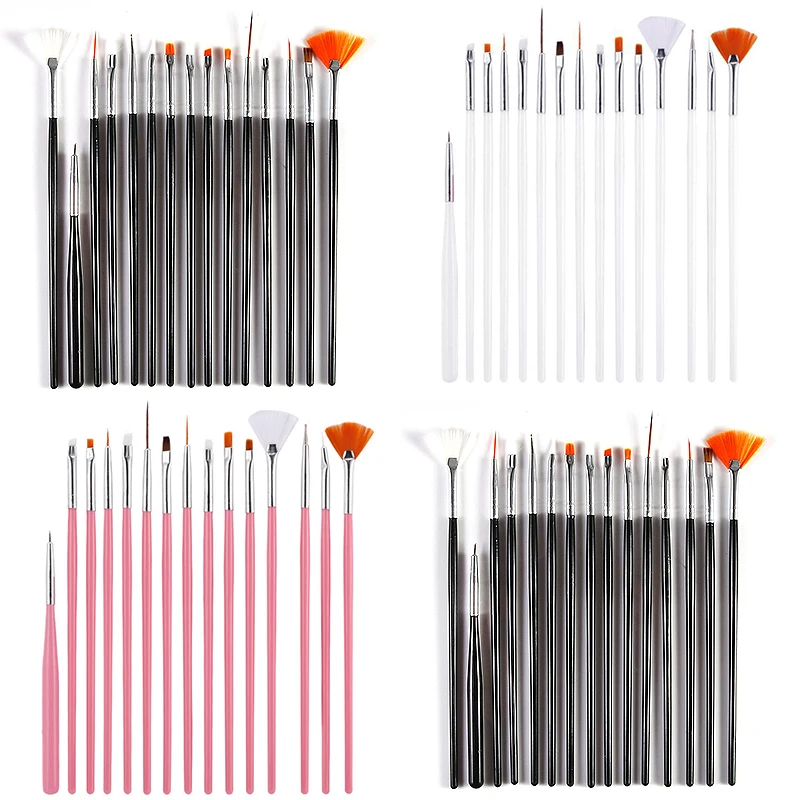 

Hot Sale 15PCS Nail pen Tool Manicure Art brush Nail pen Point drill pen DIY Design painting Nail brush set Phototherapy brush