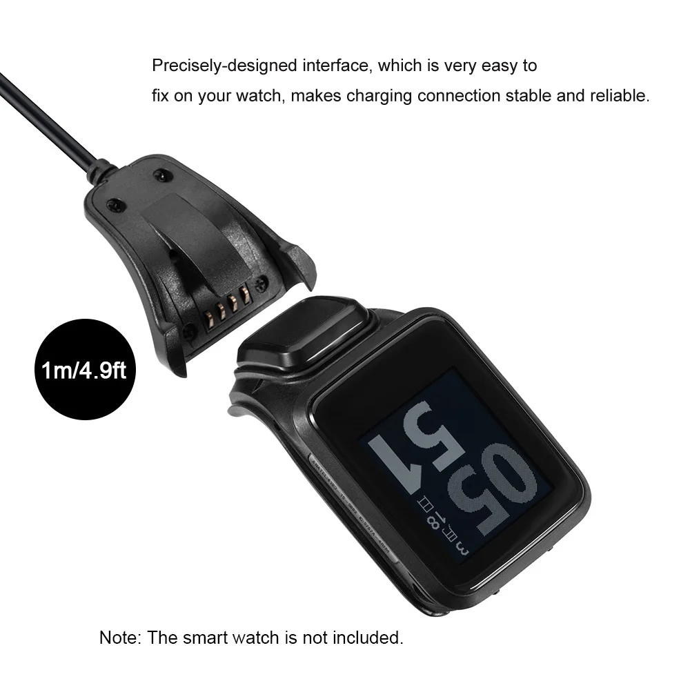 Кабель для зарядки умных часов кабель передачи данных TomTom Adventurer/Golfer 2/Runner 2/3 /Spark 3