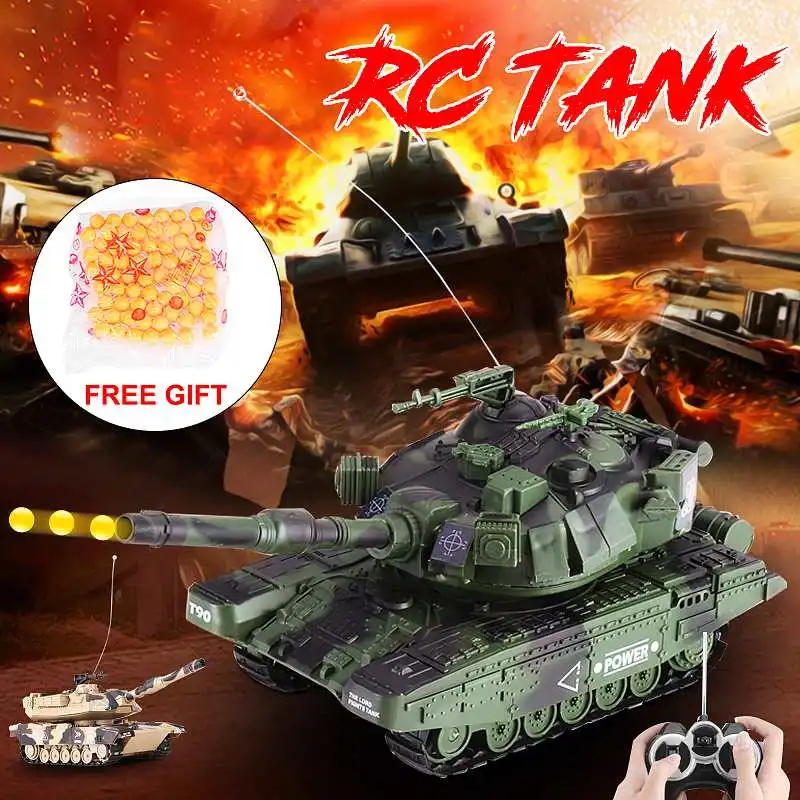 

360° Rotating Interactive Twin Battle RC Radio Tank Bullet Shooting Boy Kids Toy Armored Vehicle Children Electronic RC Tank