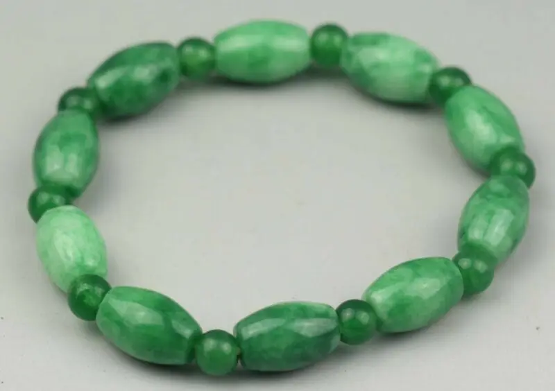 

Beautiful Chinese Jade Handwork Natural Jade Beads Auspicious Bracelet