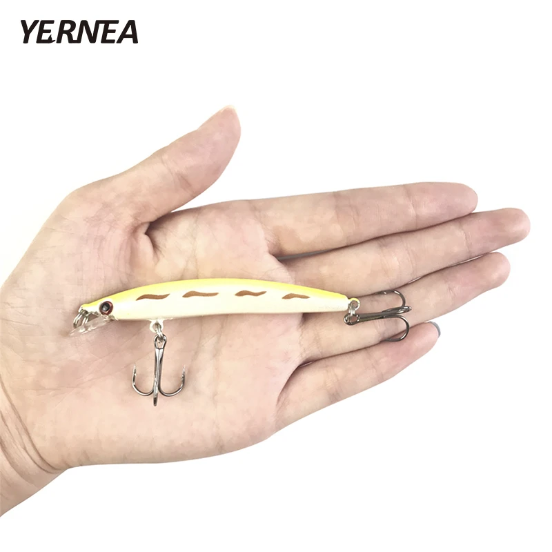 Yernea 1 шт. 8 цветов маленькая плавающая рыболовная приманка в виде гольяна крючки