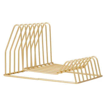 

1Pc Document Storage Rack Wrought Iron Nordic Style Simple Letter Holder Book Organizer Files Rack for Office Home Desktop