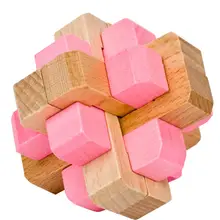 Деревянная игрушка-головоломка классическая игра разума для взрослых подарок высокая твердость/красочный Новый