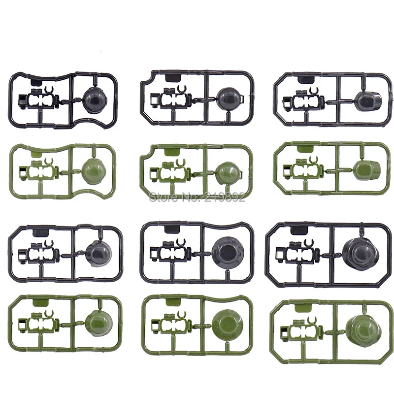 Legoed Accessories Parts Building Blocks Soldier belt Military helmet MOC Bricks Toys Compatible LegoINGlys Military Minifigure
