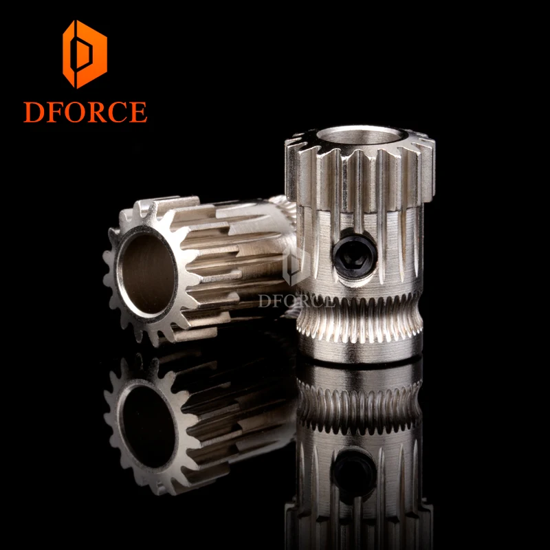 

DFORCE Drivegear kit dual drive gear extruder kit Mini Bowden Extruder Cloned Btech upgrade for Prusa i3 3d printer gear