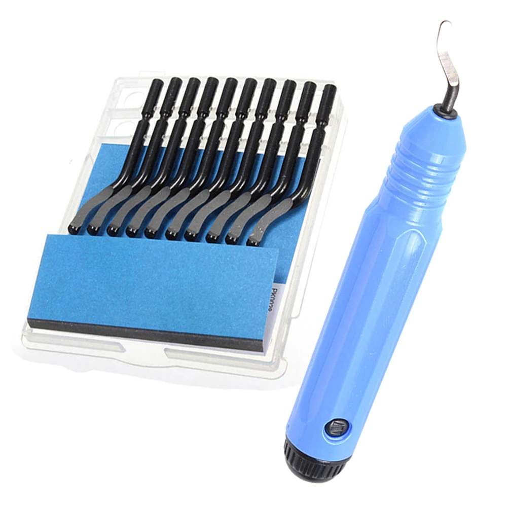 

1Pc New BS1010 Blade NB1100 Burr Handle With 10 Blades With BS1010 Deburring Tool 100% For Aluminum Plastic