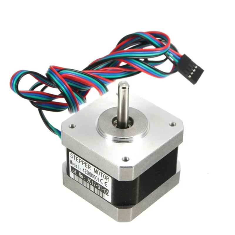 

1Pcs Nema 17 5-24V Stepper Motor 4 Leads 34mm 42SHD0001 Two Phase Hybrid Stepper Motor 1.8 Degrees for 3D Printer Tool