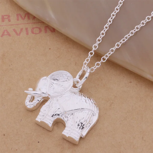 

An284 Hot 925 Sterling Silver Necklace 925 Silver Fashion Jewelry Pendant Elephant /gmwapeda Ariajipa